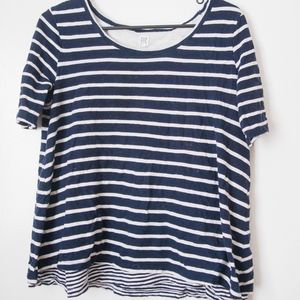 Striped Gap Maternity Nursing top